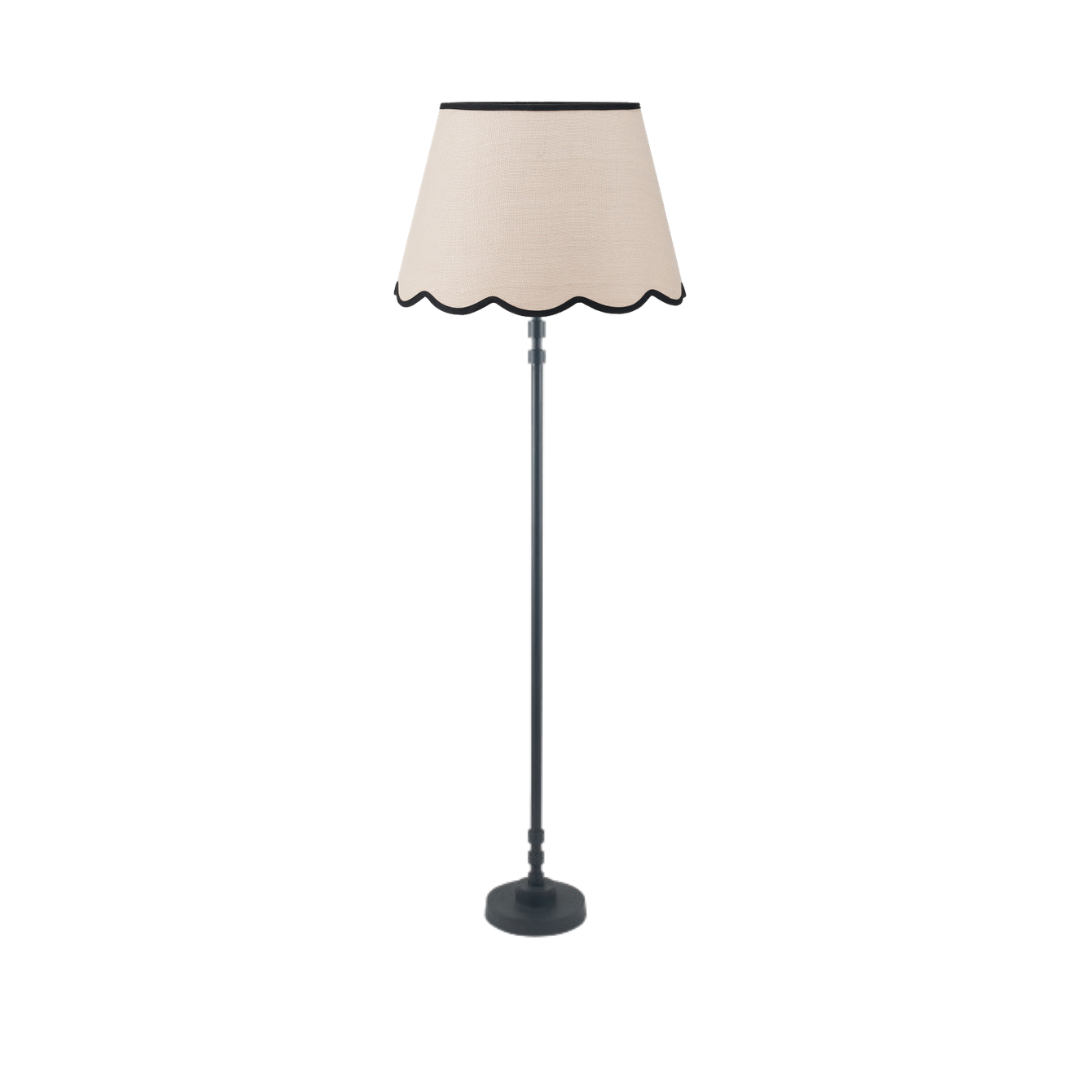 Rhode Matt Black Stick Metal Floor Lamp