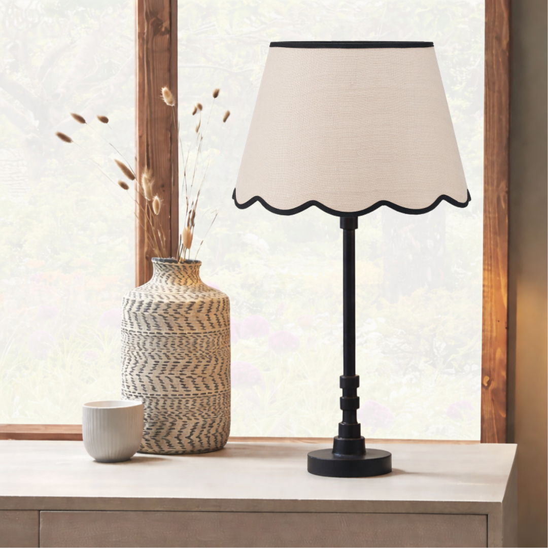 Rhode Matt Black Stick Metal Table Lamp