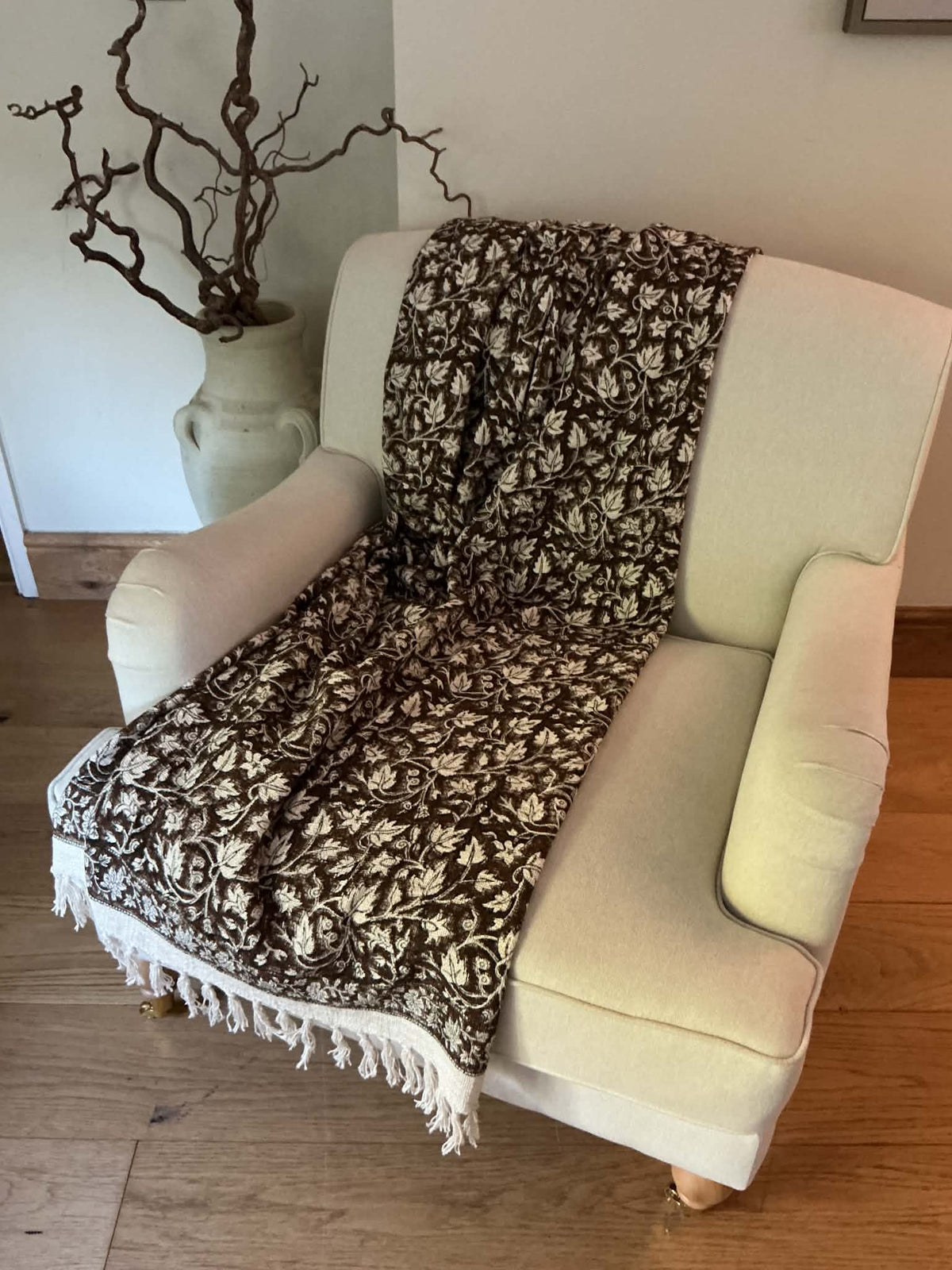 Alderwood Hand Block Printed Throw