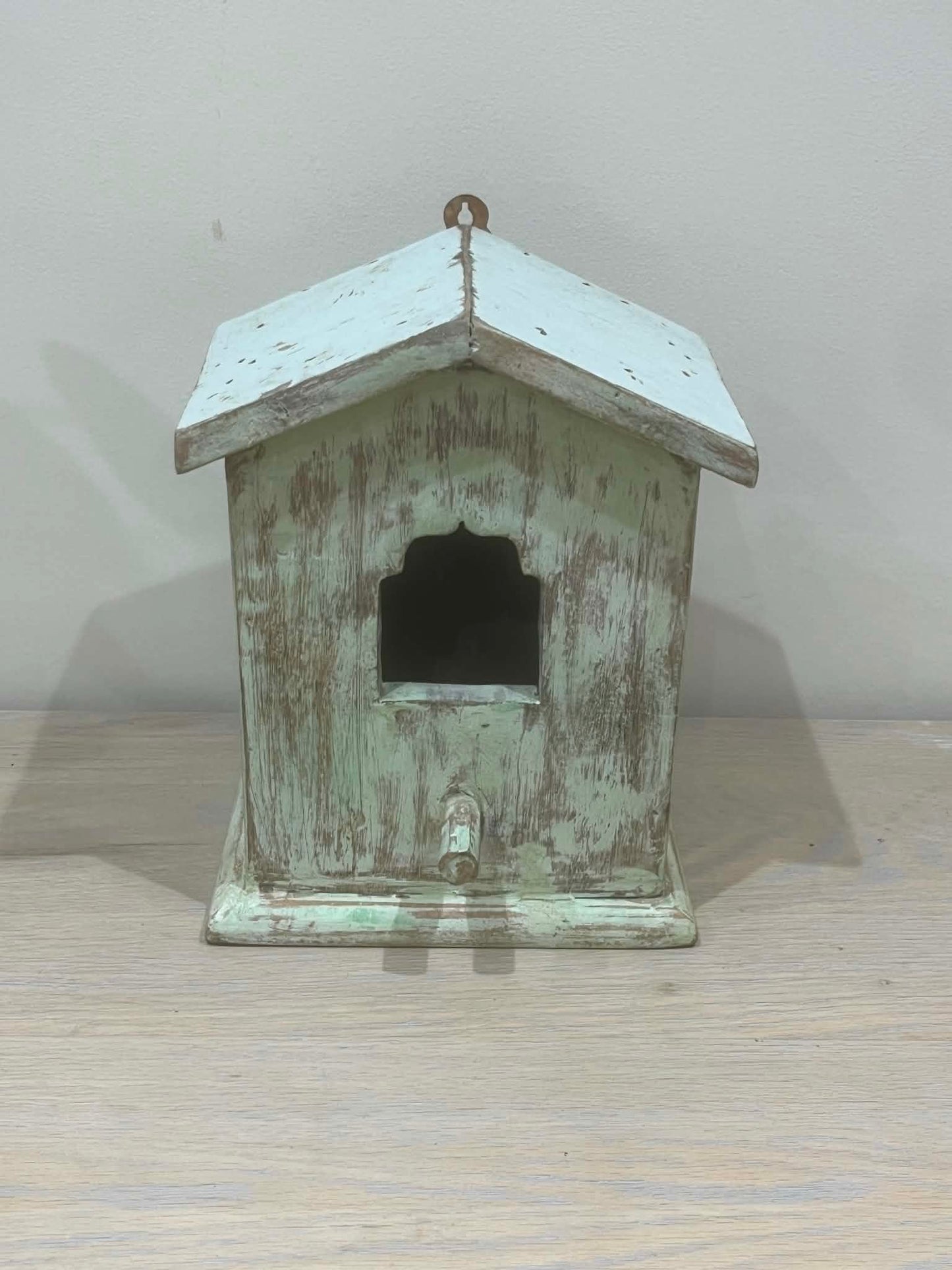 Rustic Handmade Wooden Bird House (D)