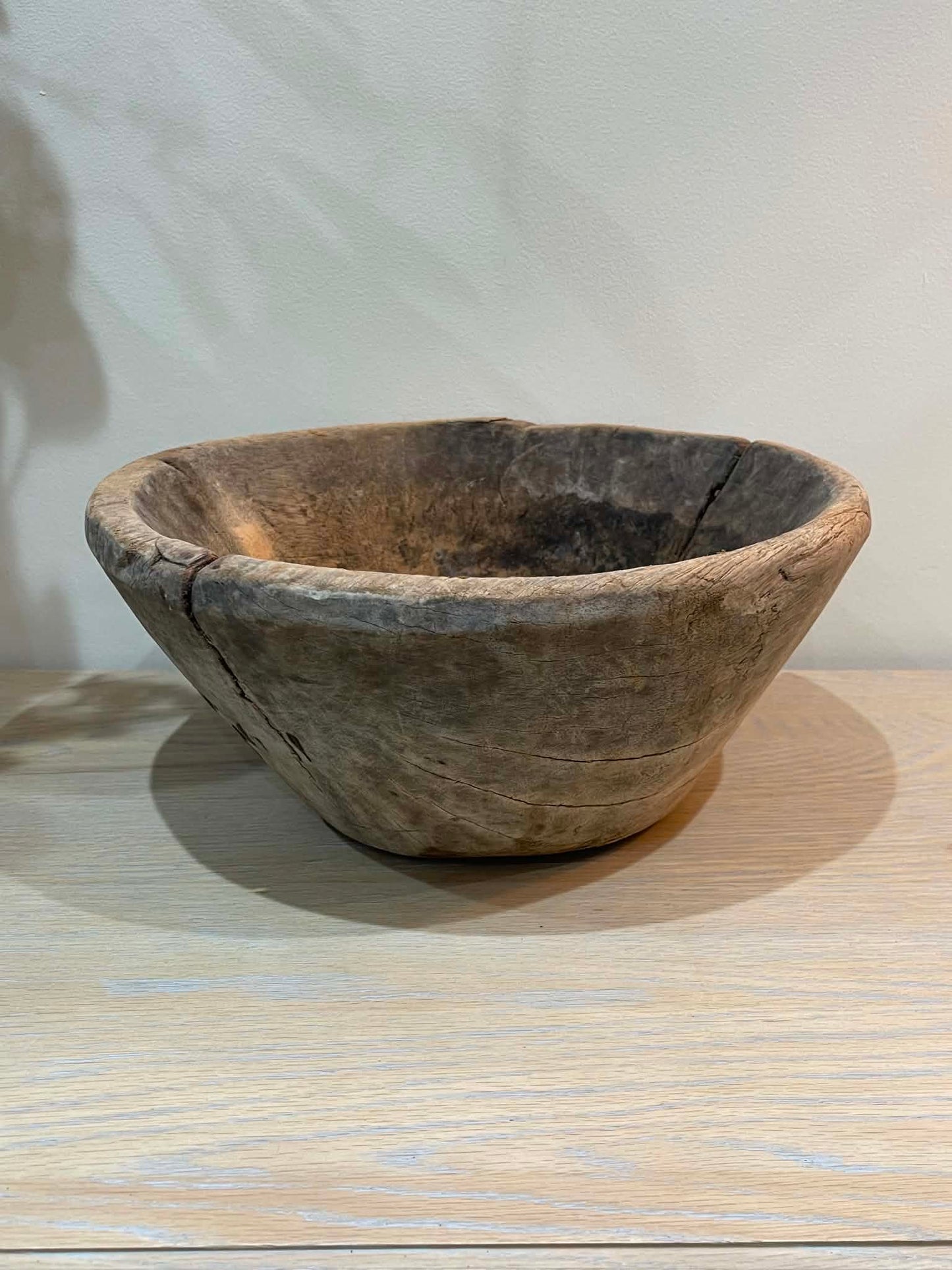 Salvaged Hand Carved Wooden Bowl (E)