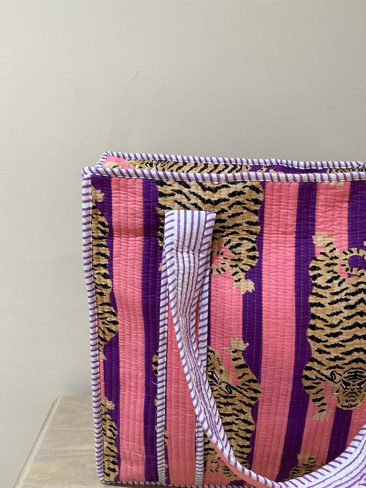 Purple & Pink Safari Tote Bag