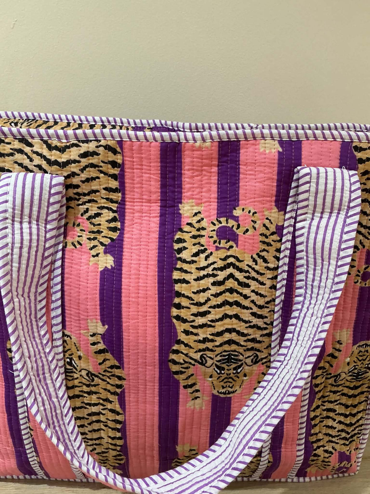 Purple & Pink Safari Tote Bag