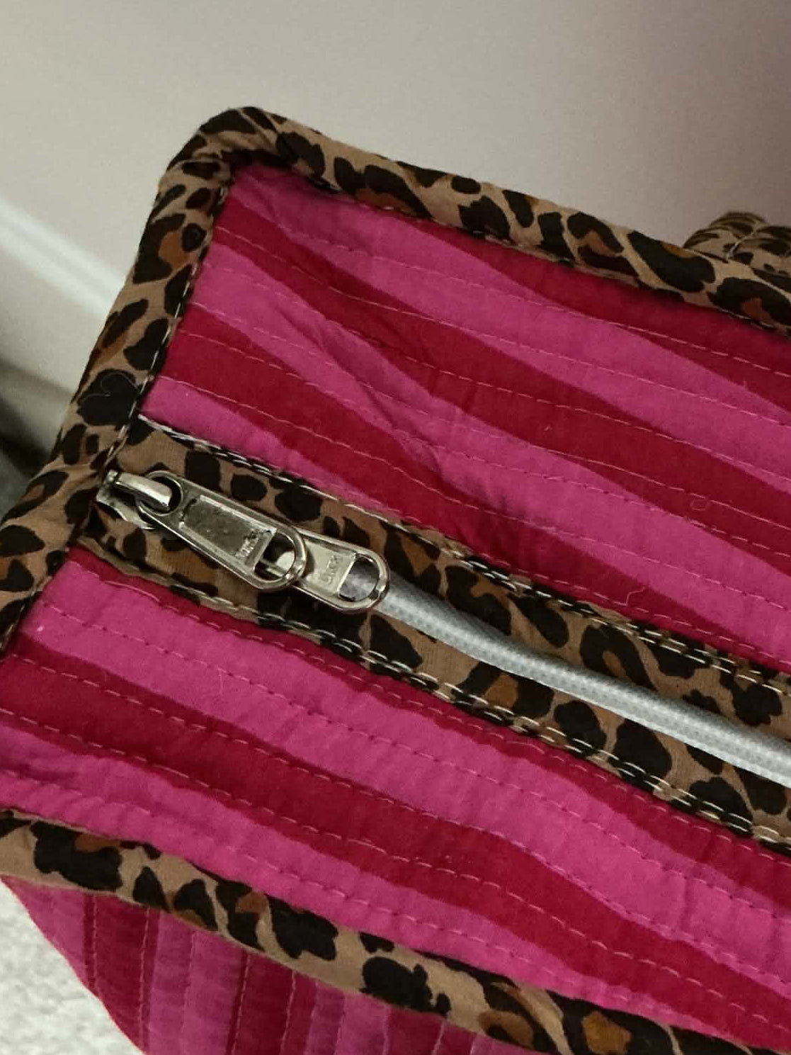 Hot Pink Leopard Tote Bag