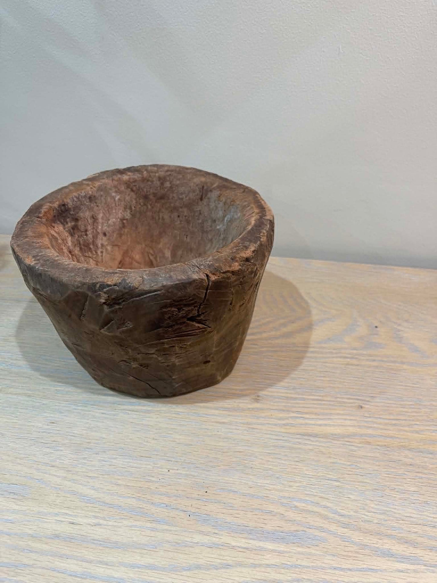 Salvaged Hand Carved Wooden Bowl (M)