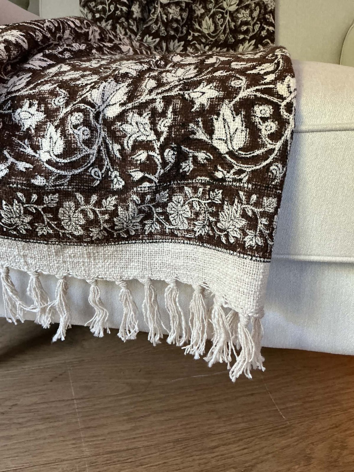 Alderwood Hand Block Printed Throw