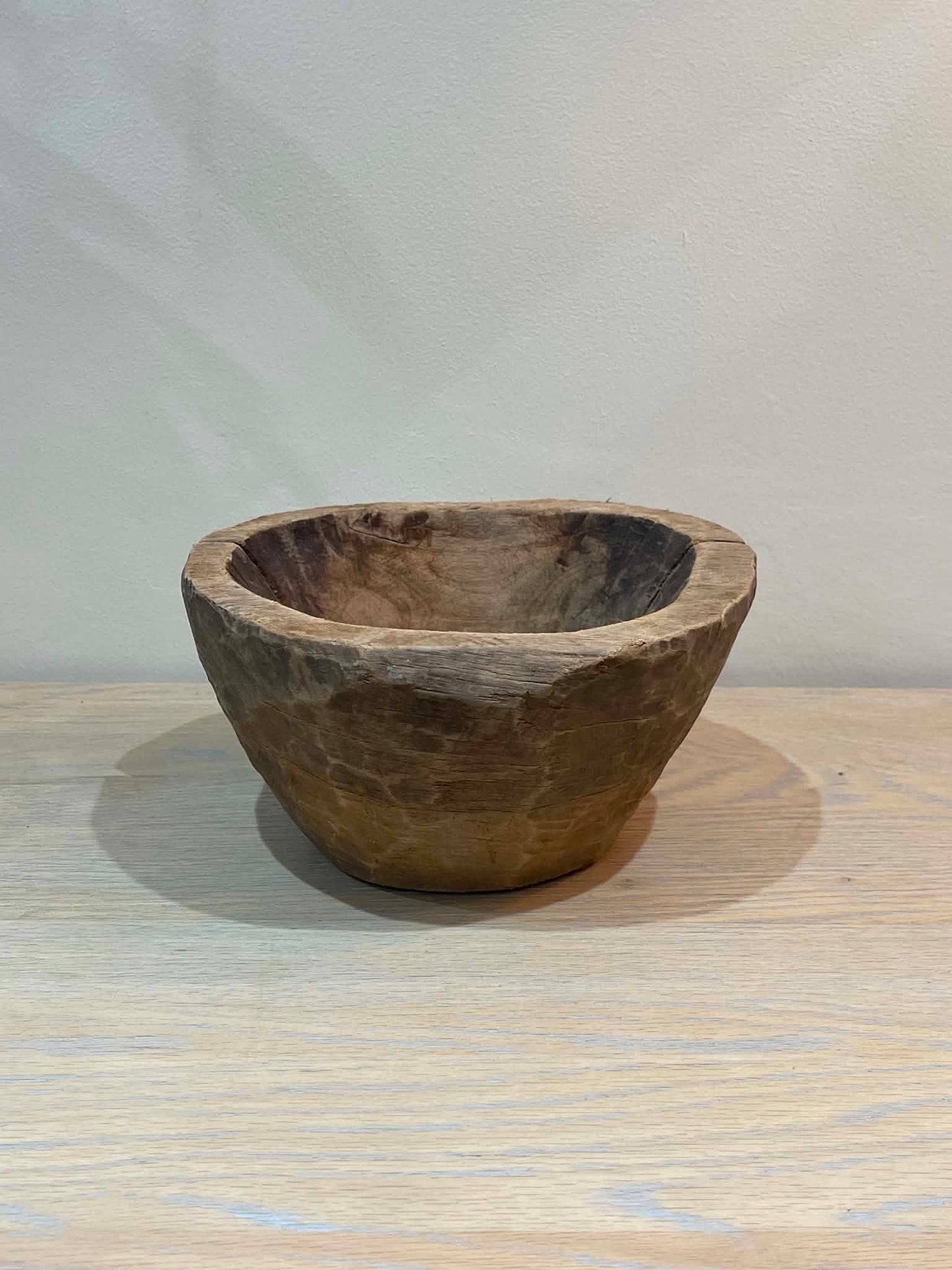 Salvaged Hand Carved Wooden Bowl (N)