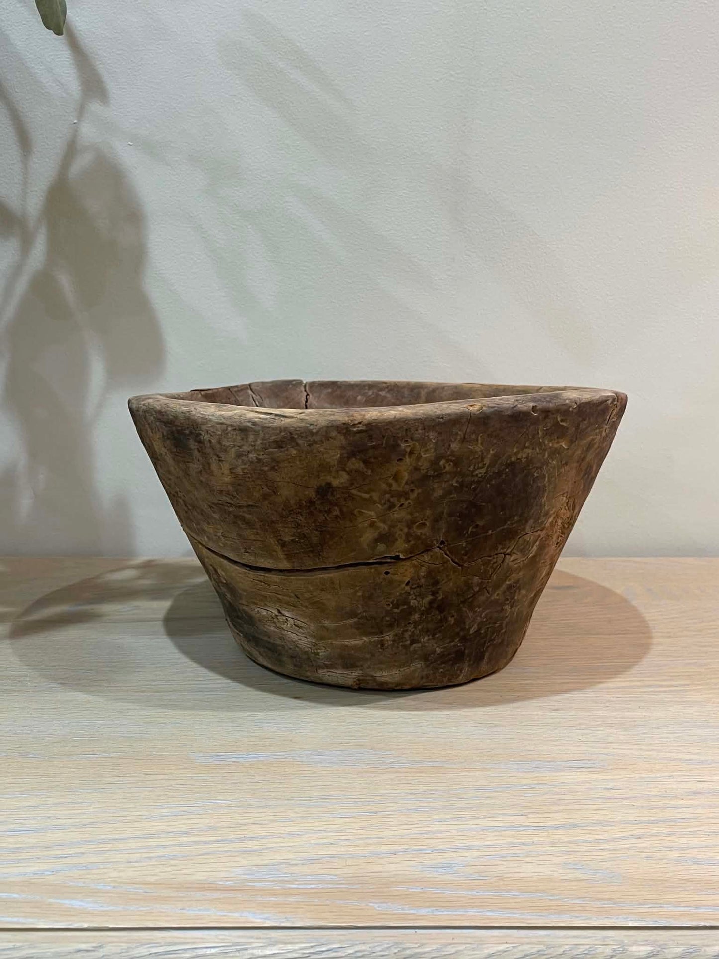 Salvaged Hand Carved Wooden Bowl (D)