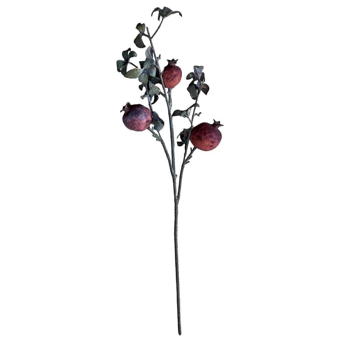 Faux Pomegranate Stem (Set of 4)
