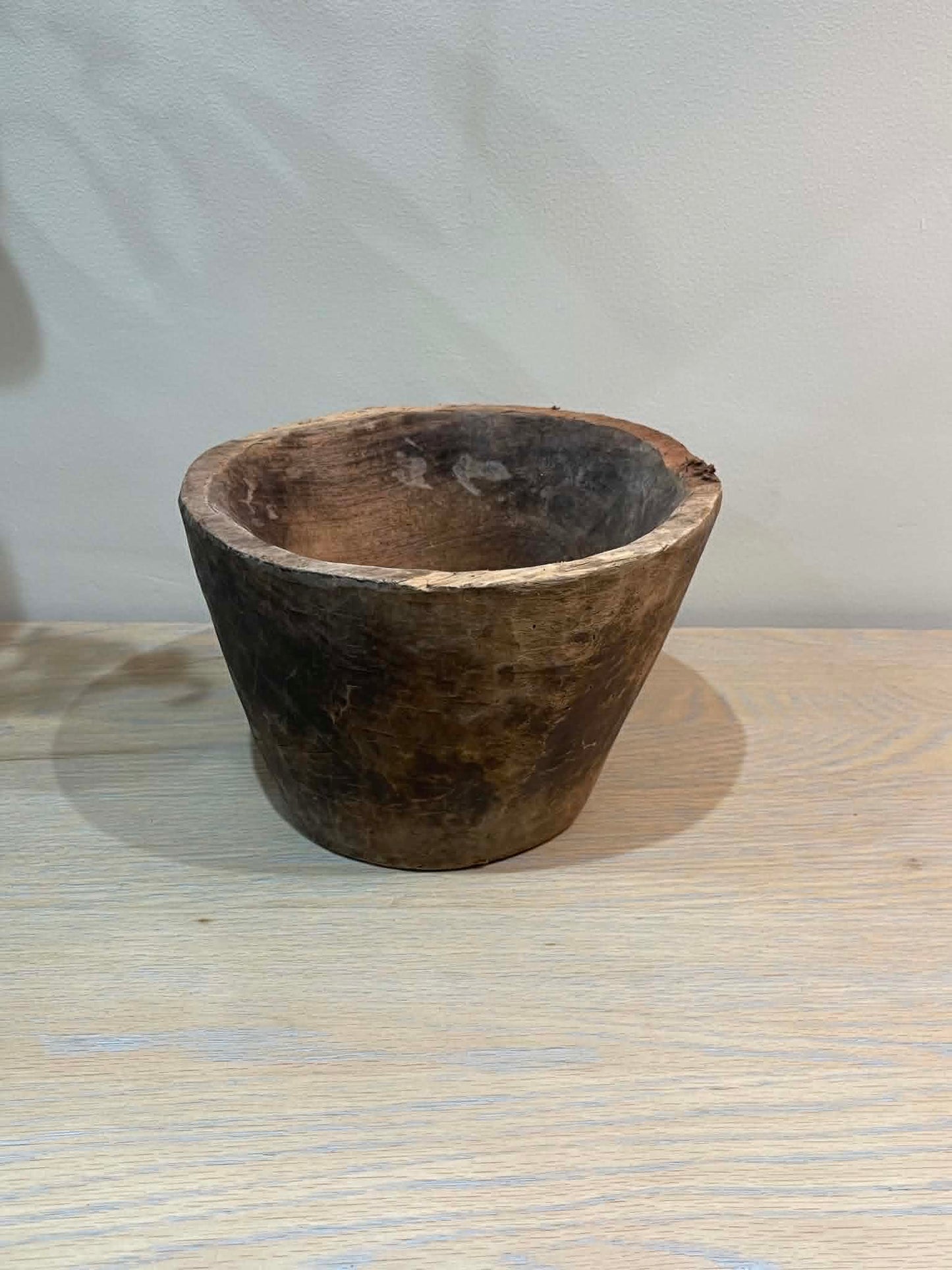 Salvaged Hand Carved Wooden Bowl (F)