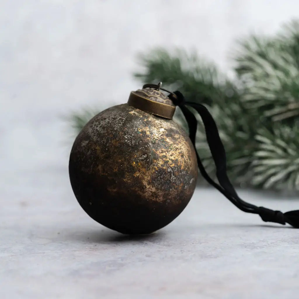 Small Autumn Patina Bauble