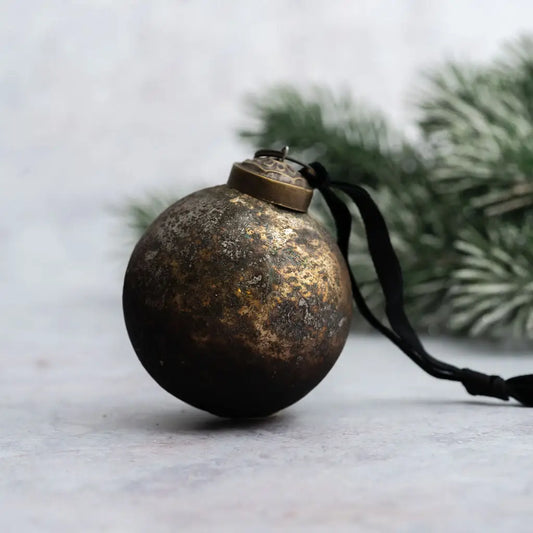 Small Autumn Patina Bauble