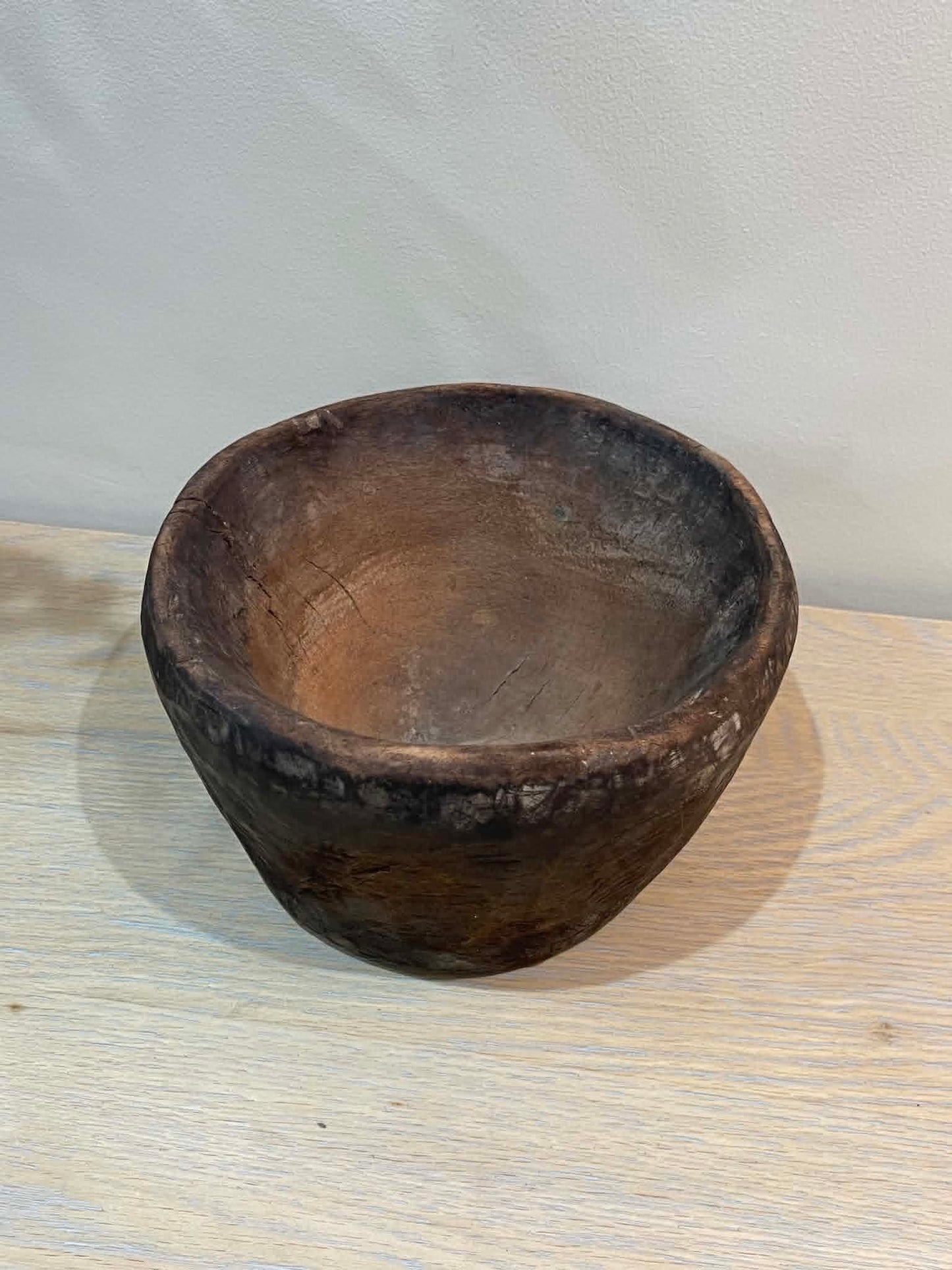 Salvaged Hand Carved Wooden Bowl (C1)