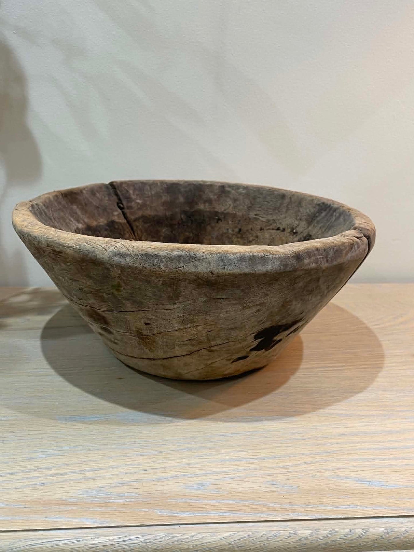 Salvaged Hand Carved Wooden Bowl (E)