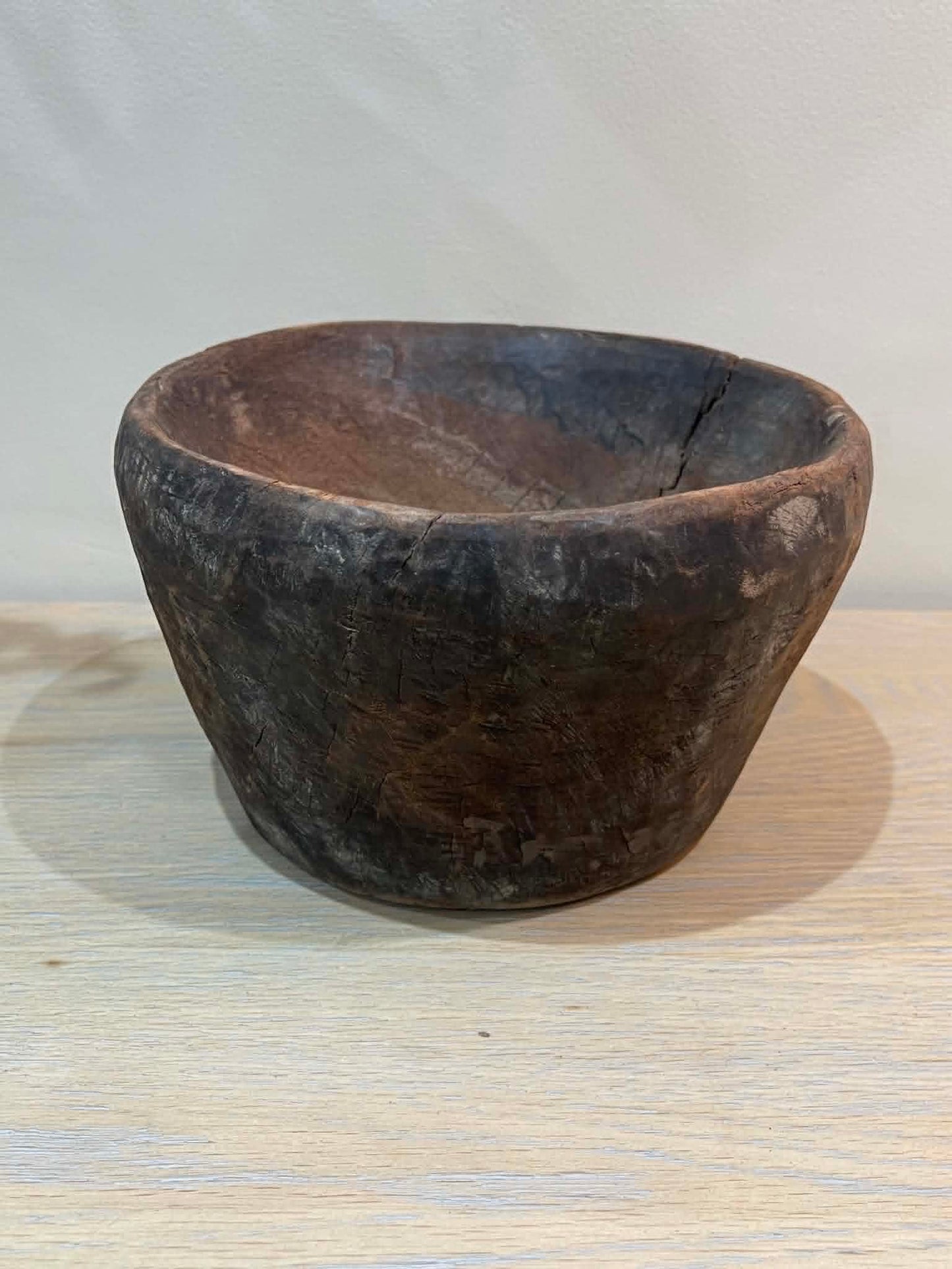 Salvaged Hand Carved Wooden Bowl (C1)