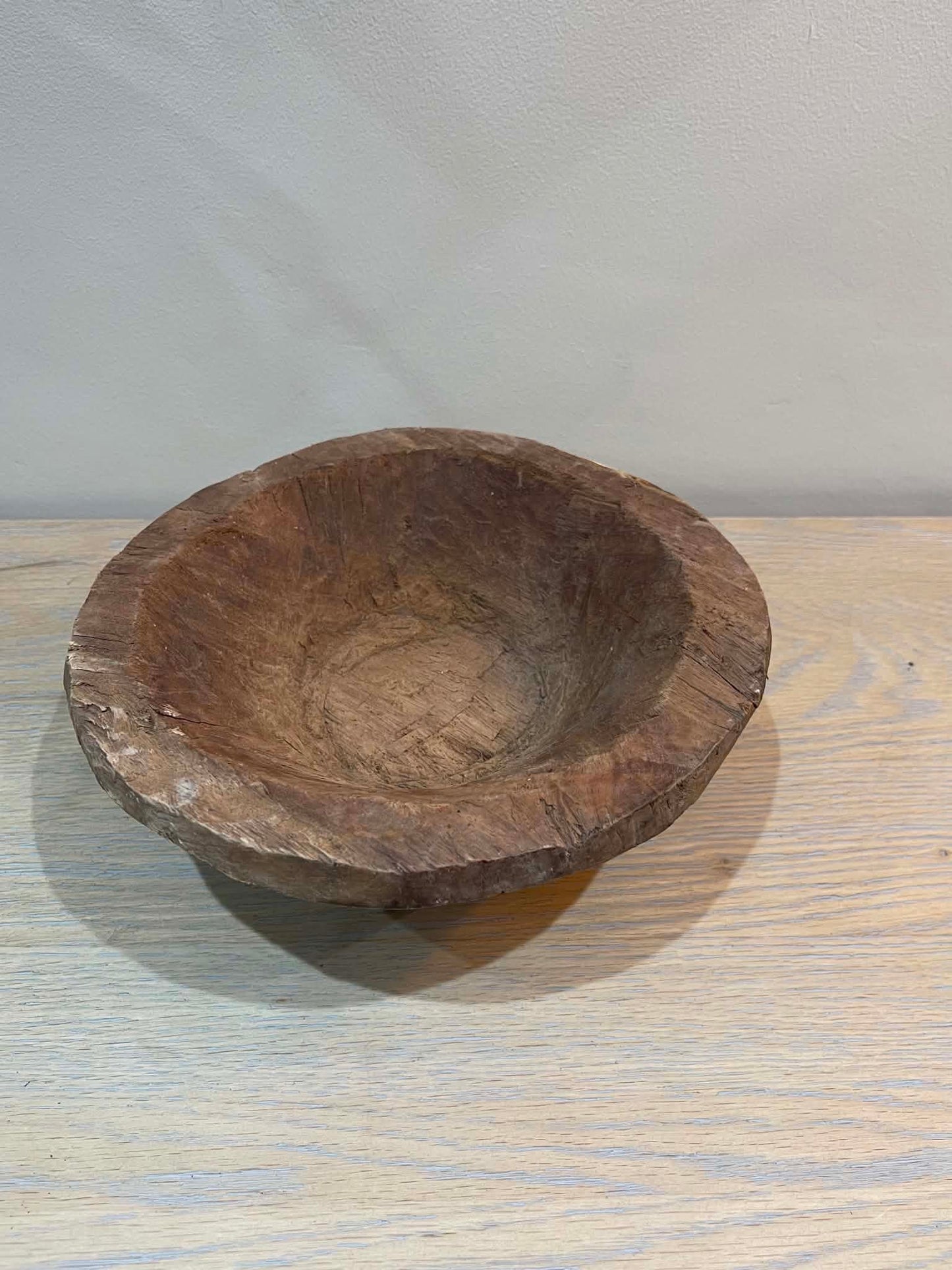 Salvaged Hand Carved Wooden Bowl (J)